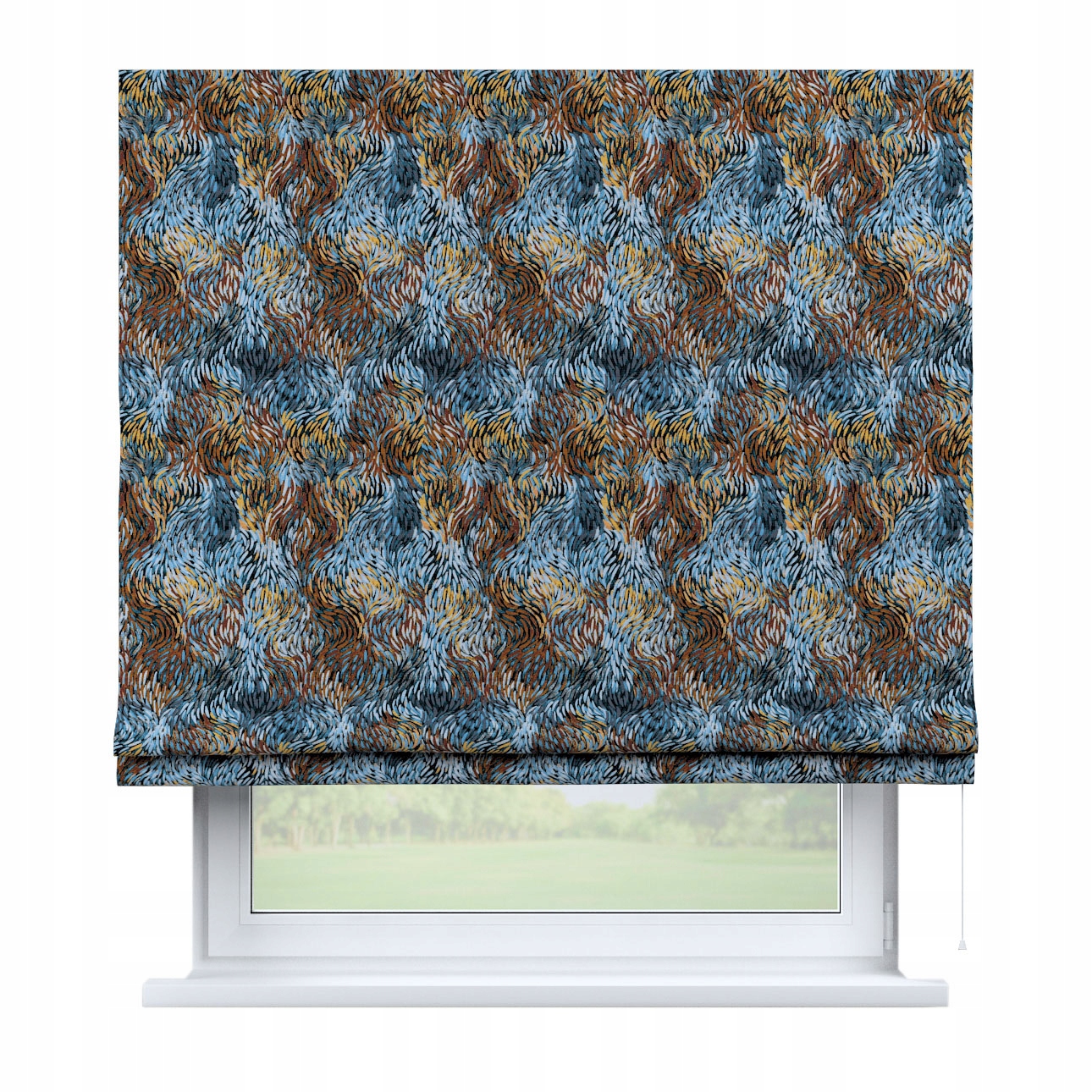 Hotová rímska roleta Bari 120x160 cm modrá