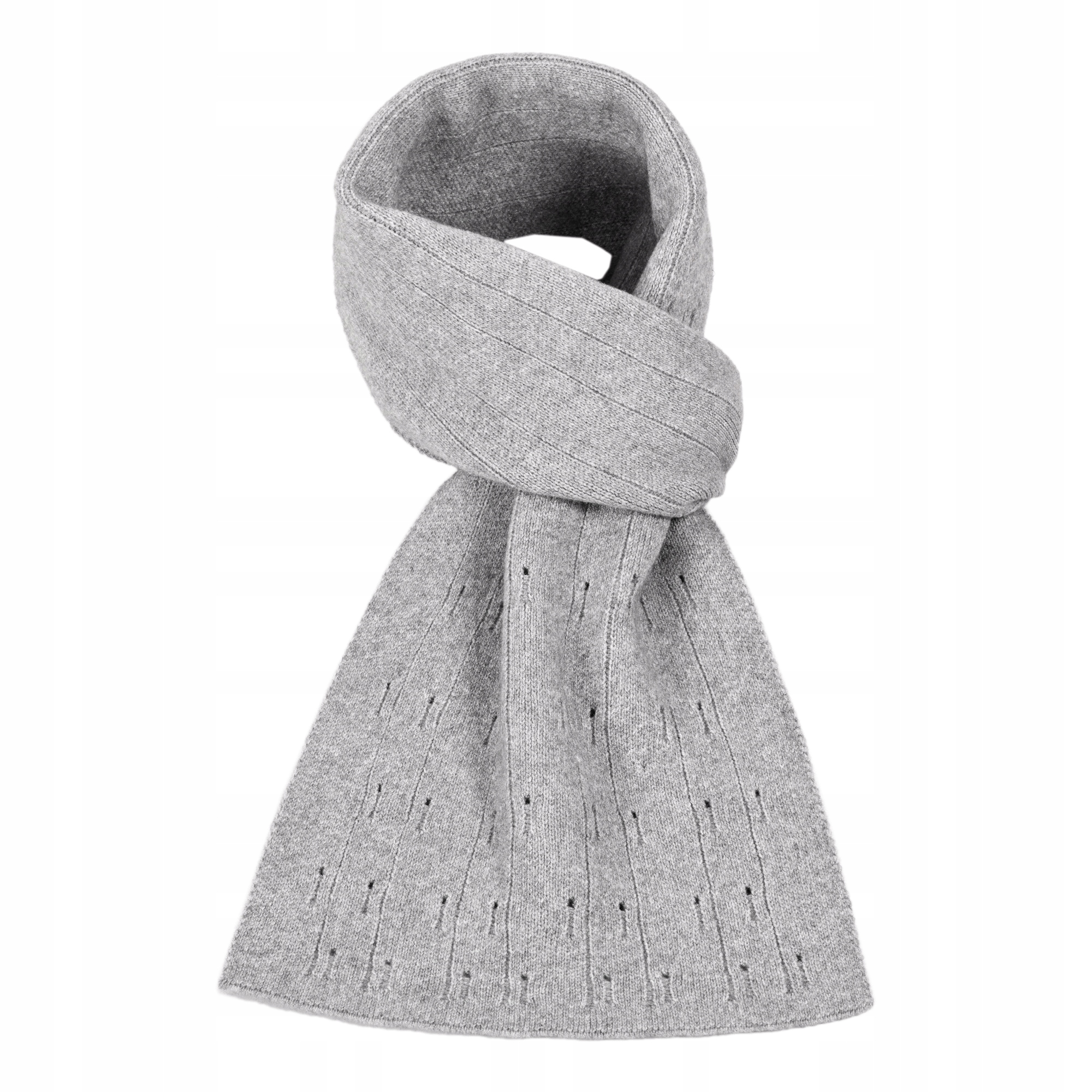 Šedý popelavý dlouhý dámský teplý zimní šátek viskóza Leira Loman Pl