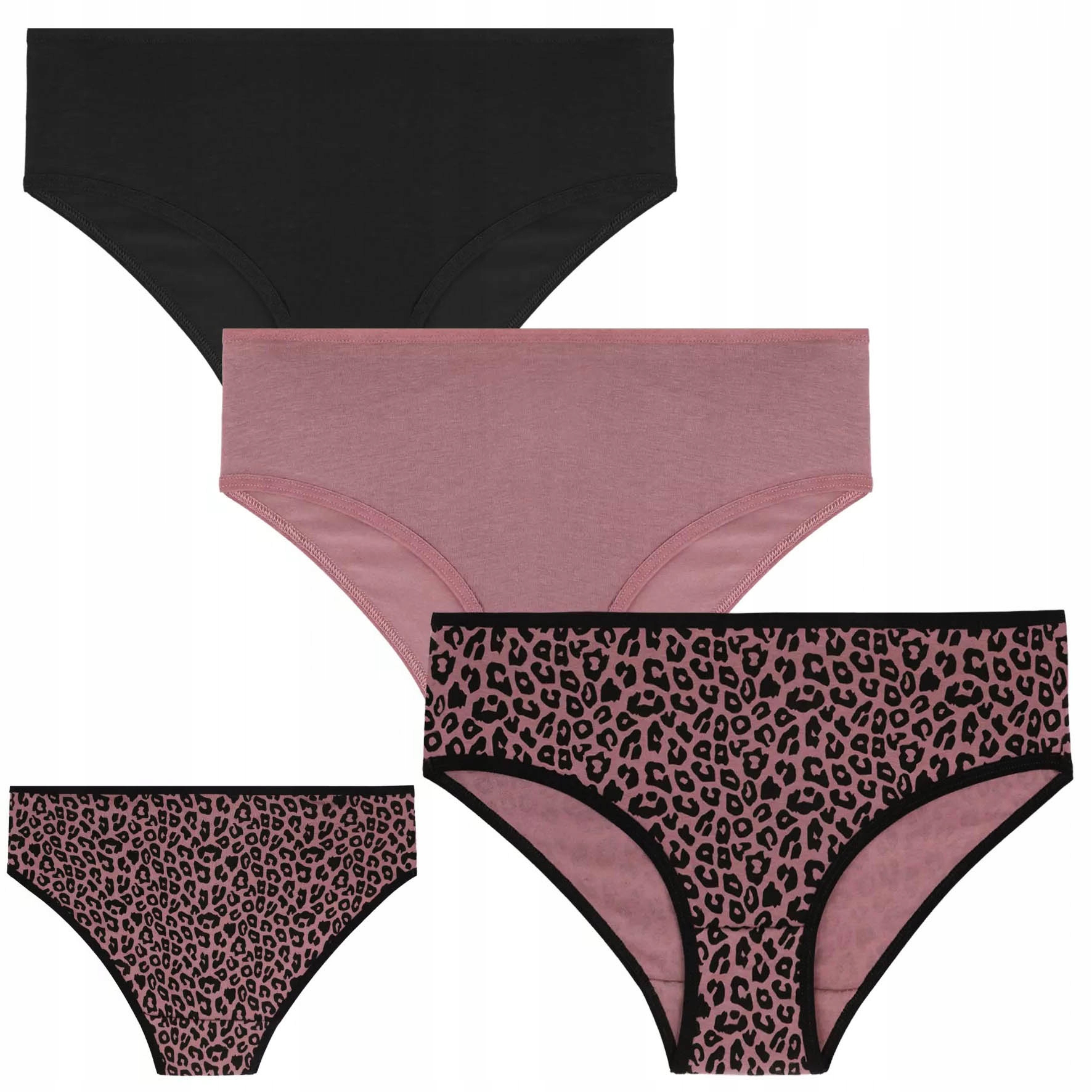 Kalhotky *mnohopak* Bavlněné Kalhotky Barvy Panterka Dámské bikiny s Moraj S
