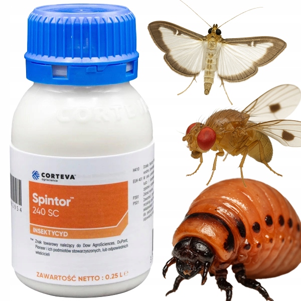 Ekologiczny Oprysk Zwalcza Jaja Larwy Dorosłe Owady Spintor 240SC 250ML