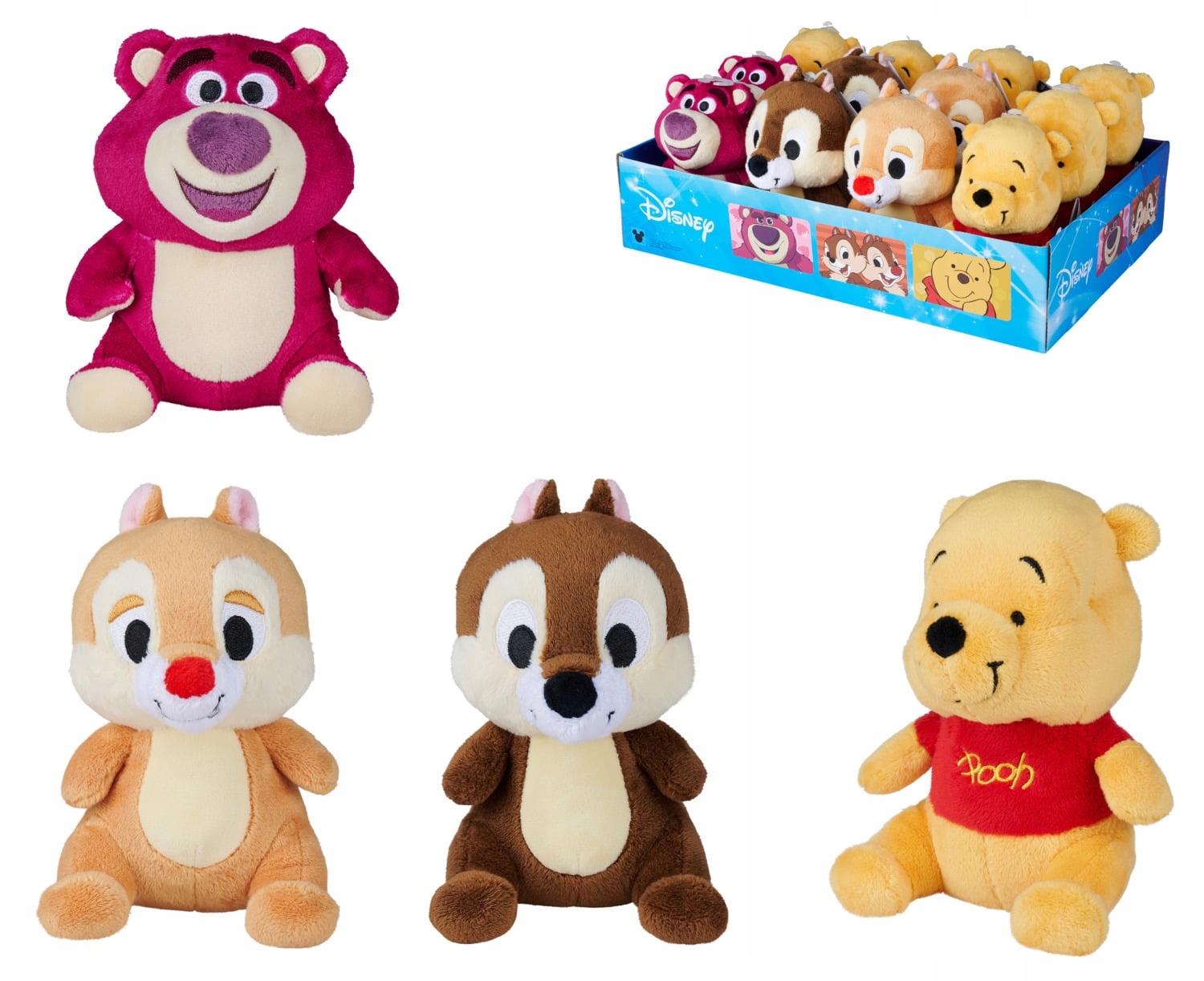 Simba Toys Disney Klasika Displej 12 plyšáků 17 cm 4 modely