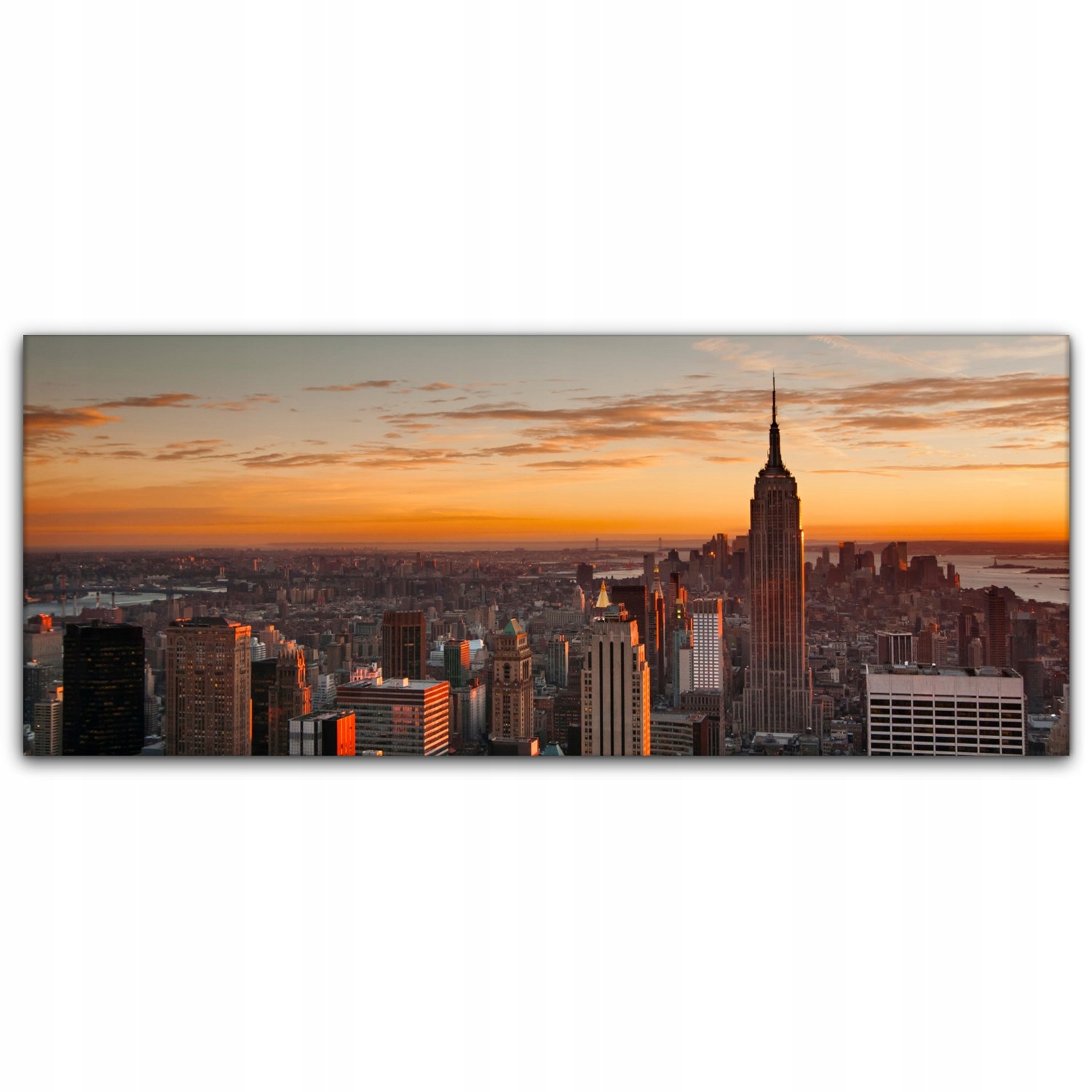 

Obraz płótno canvas 125x50 Nowy York Zachód Słońca