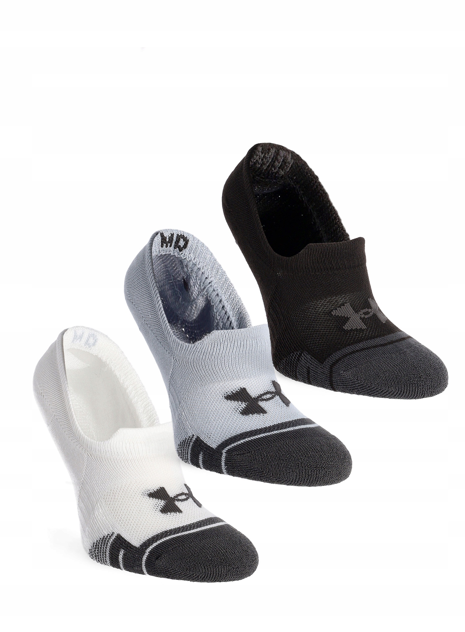 Skarpety Under Armour Ua Performance Tech 3-Pack Ultra Low Tab mod gray/w