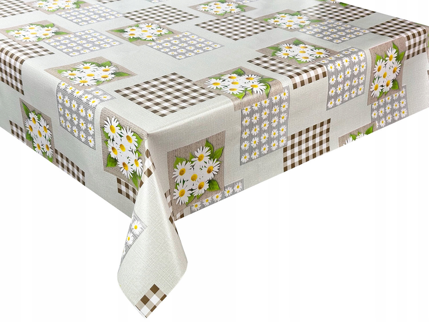 Cerata na Wymiar Obrus Ceratowy Szary Kwiaty x 120x140 cm