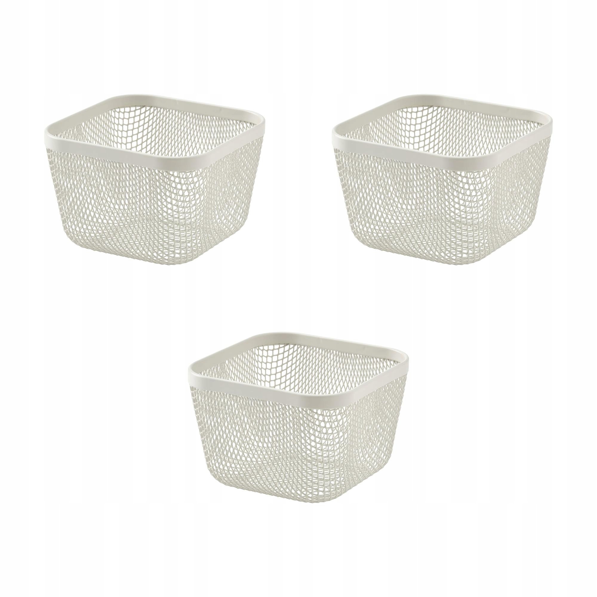 3 ks Koš na jídlo Ikea 365 kov bílý 14x14x10 cm Ikea