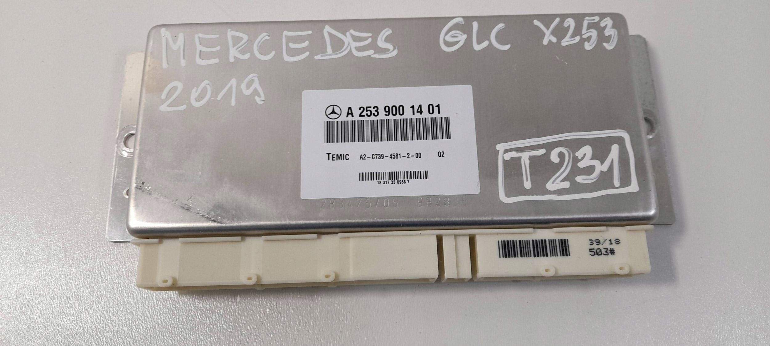 Mercedes-Benz GLC X253 C253 control unit springing rear part A2539001401 (T231)