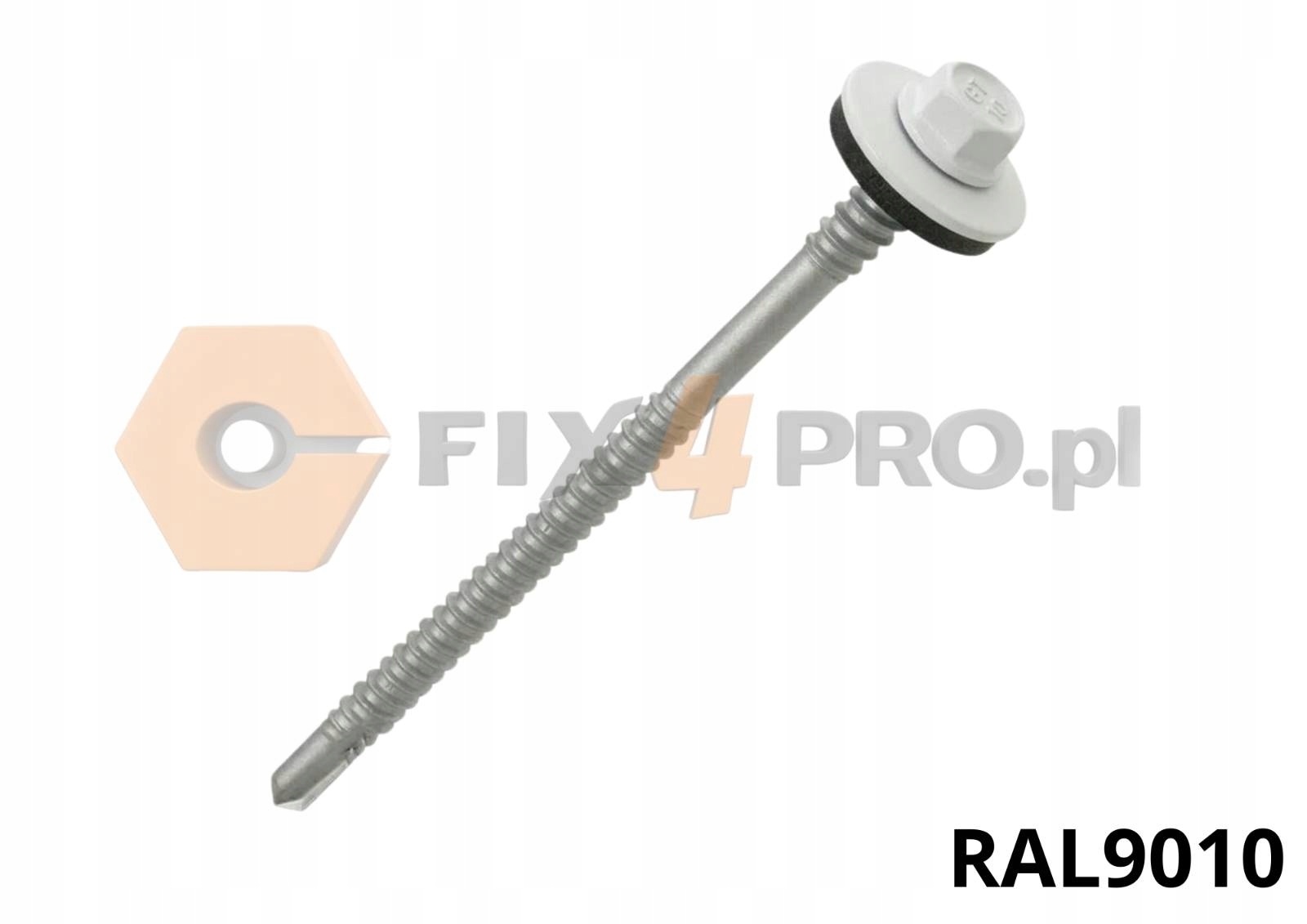 Wkręty do płyt warstwowych Etanco GT6 GTR6 5,5x200mm 100szt Ral 9010 Biały