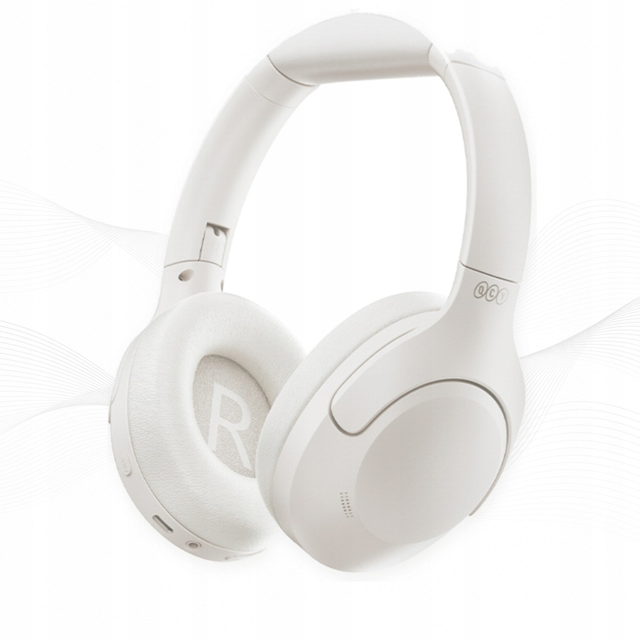 Qcy H3 Lite Anc Bluetooth 5.3 Sluchátka do uší s dlouhou dobou hraní, bílá