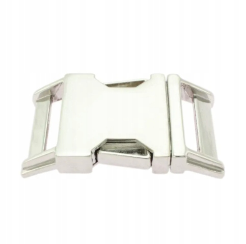 Kovová spona 25 mm Zacvakávací nikl 3 Ks