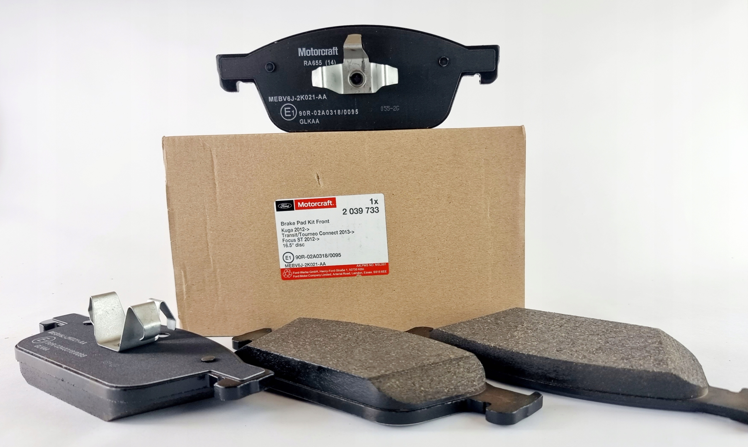 KLOCKI HAMULCOWE PRZÓD FOCUS MK3 KUGA MK2 OE