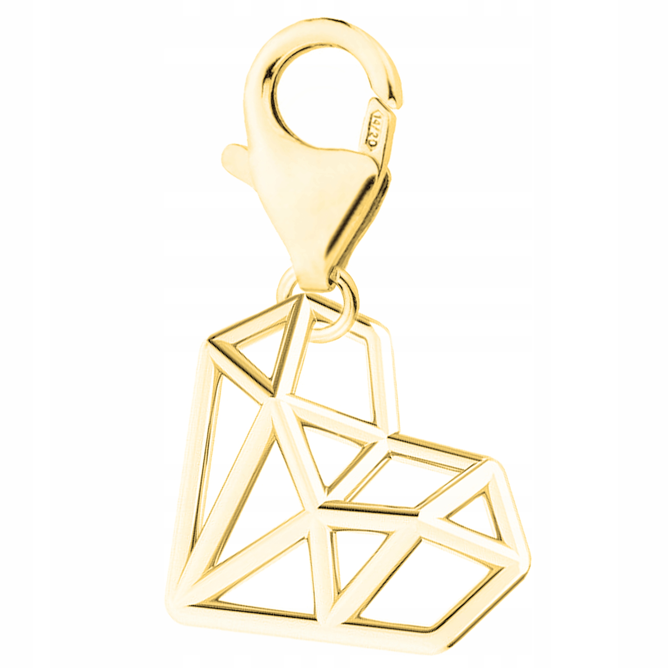 Zlatý přívěsek Srdce stříbro 925