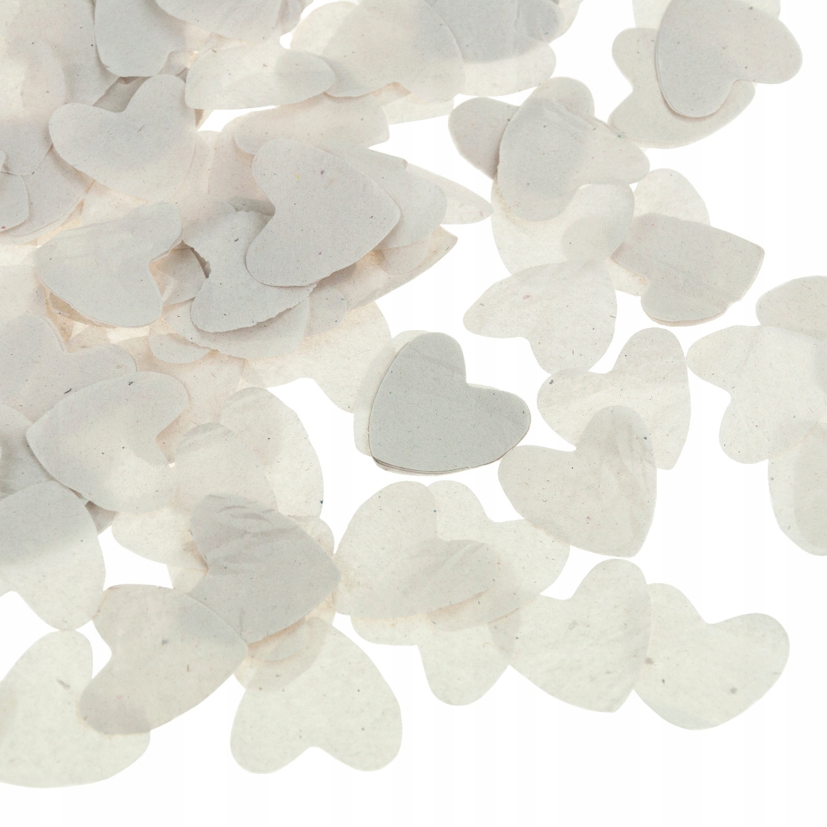 KONFETTI TUBA STRZELAJĄCA BIAŁE SERCA na ŚLUB PŁATKI SERC WALENTYNKI WESELE Marka Martom