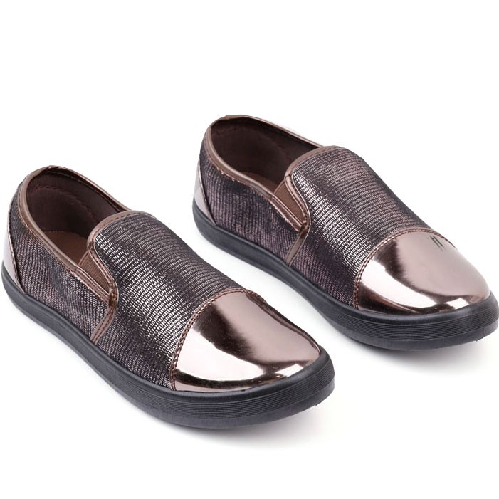 Slip on brązowe 4 Genoveva 38 Brązowy