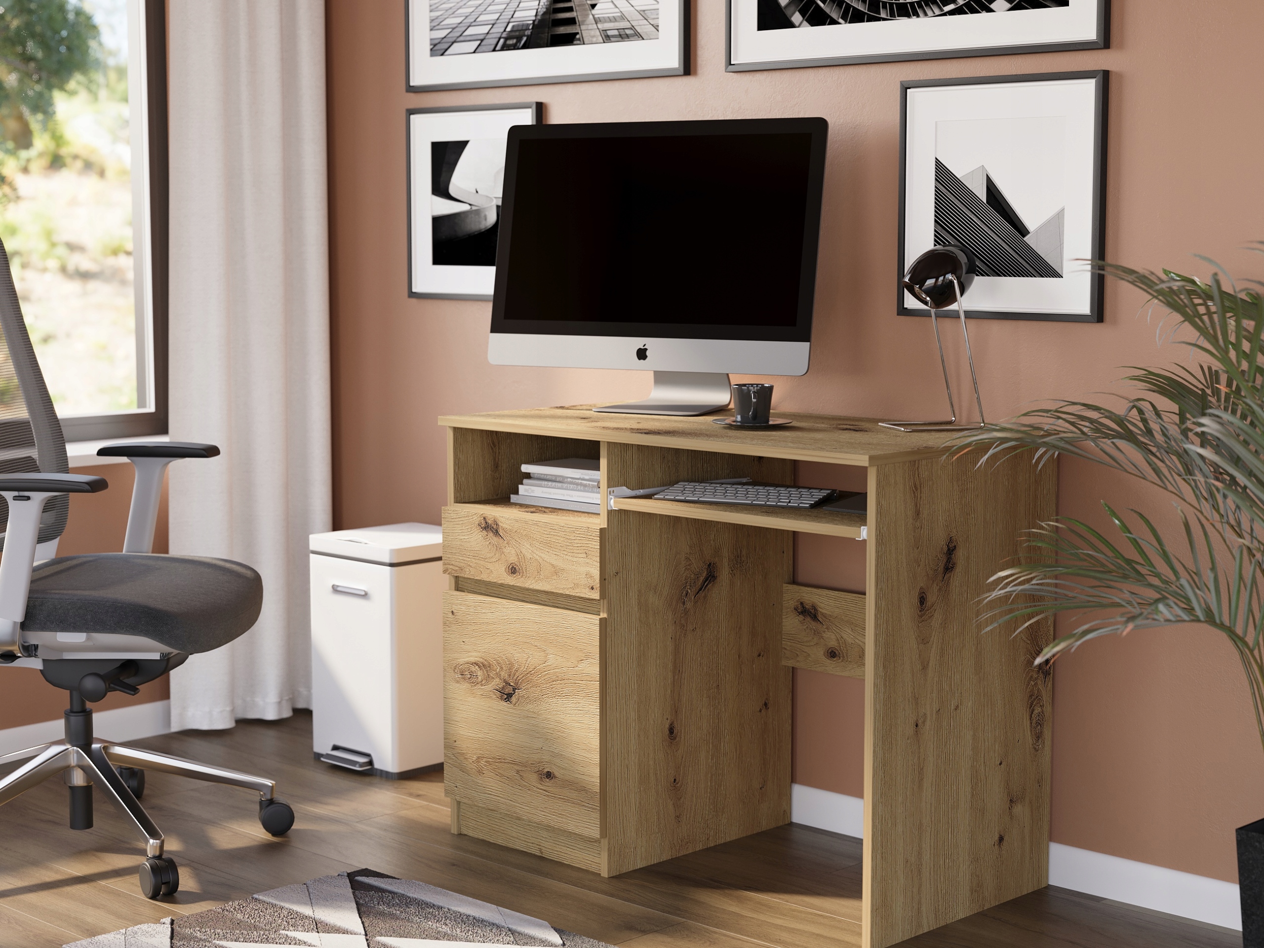 Meble biurko komputerowe stolik 96cm artisan lewe N-35L ARTISAN