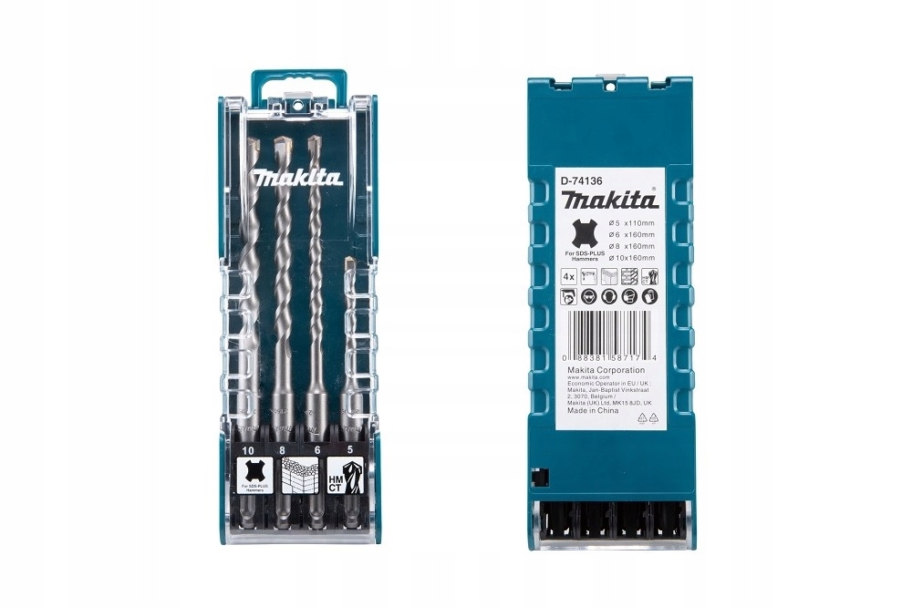 

Makita Zestaw Wierteł Economy 4PC Sds-plus D-74136