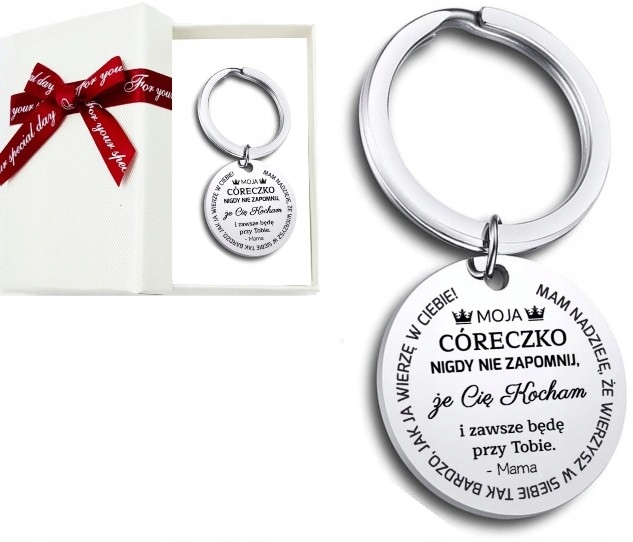 BRELOCZEK ZAWIESZKA Z GRAWEREM DLA CÓRKI PREZENT