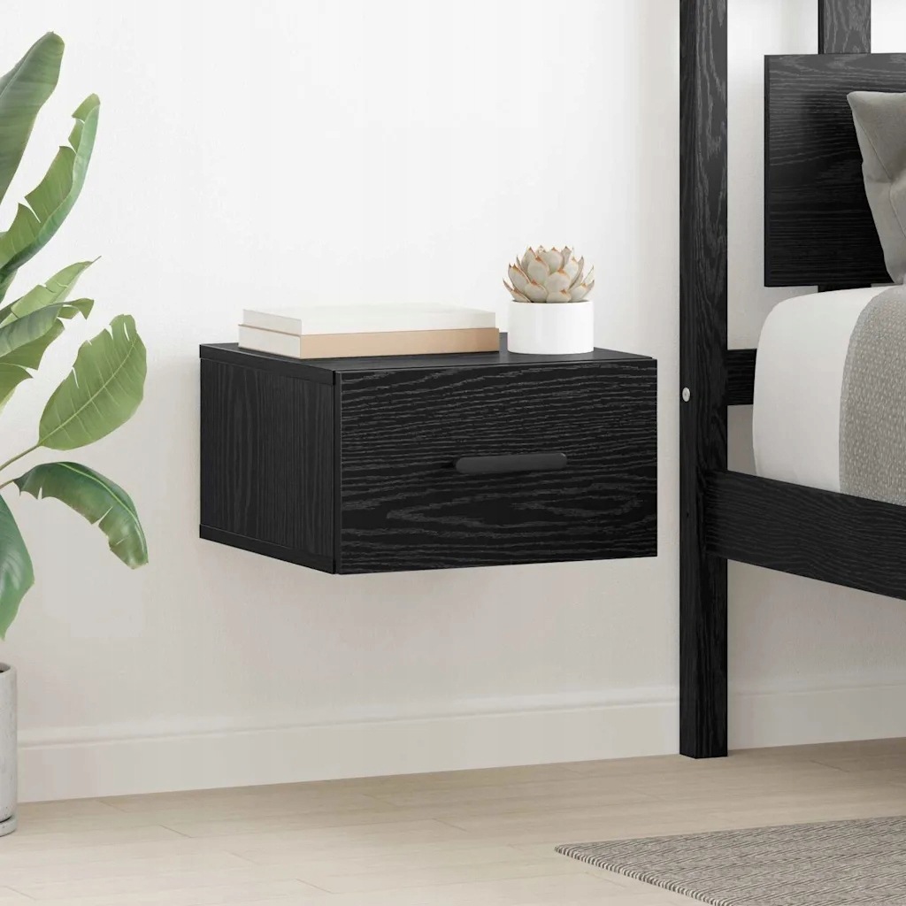 vidaXL Noční skříňka 2 pcs Černý dub 35 x 35 x 20 cm kompozitní dřevo