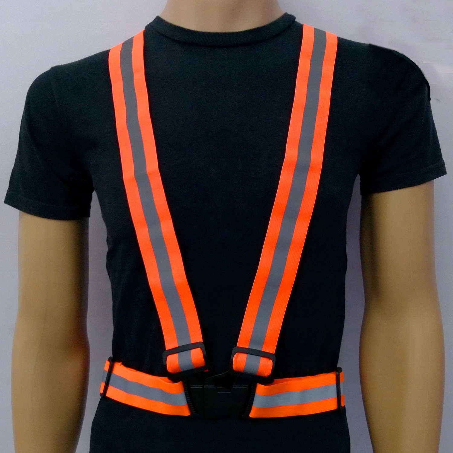 SZELKI ODBLASKOWE KAMIZELKA MOTOR BIEGANIE ROWER Kod producenta 3040-ORANGE