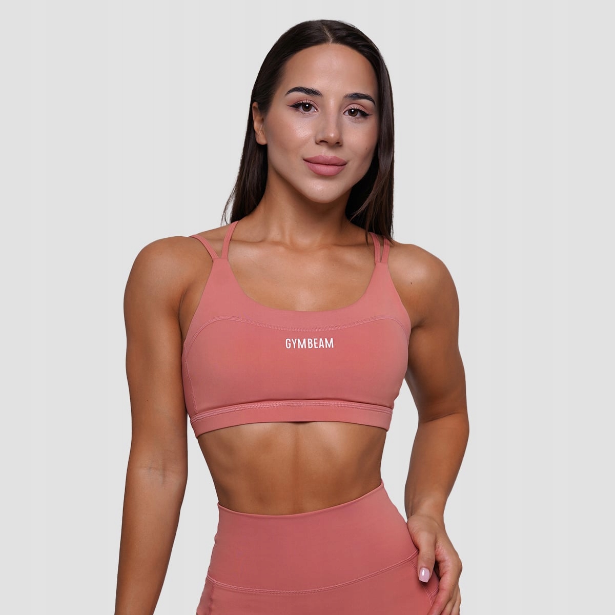 GymBeam Biustonosz sportowy Fit Salmon S