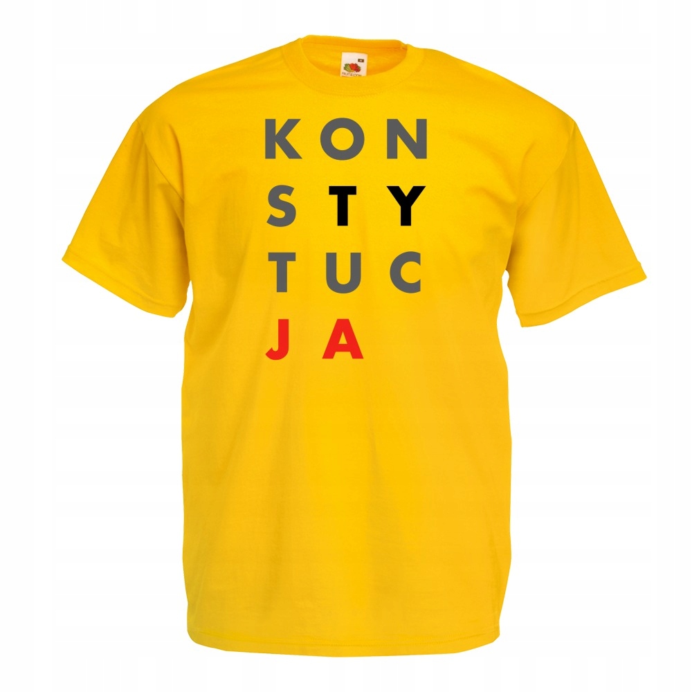 

koszulka konsTYtucJA XXL żółta