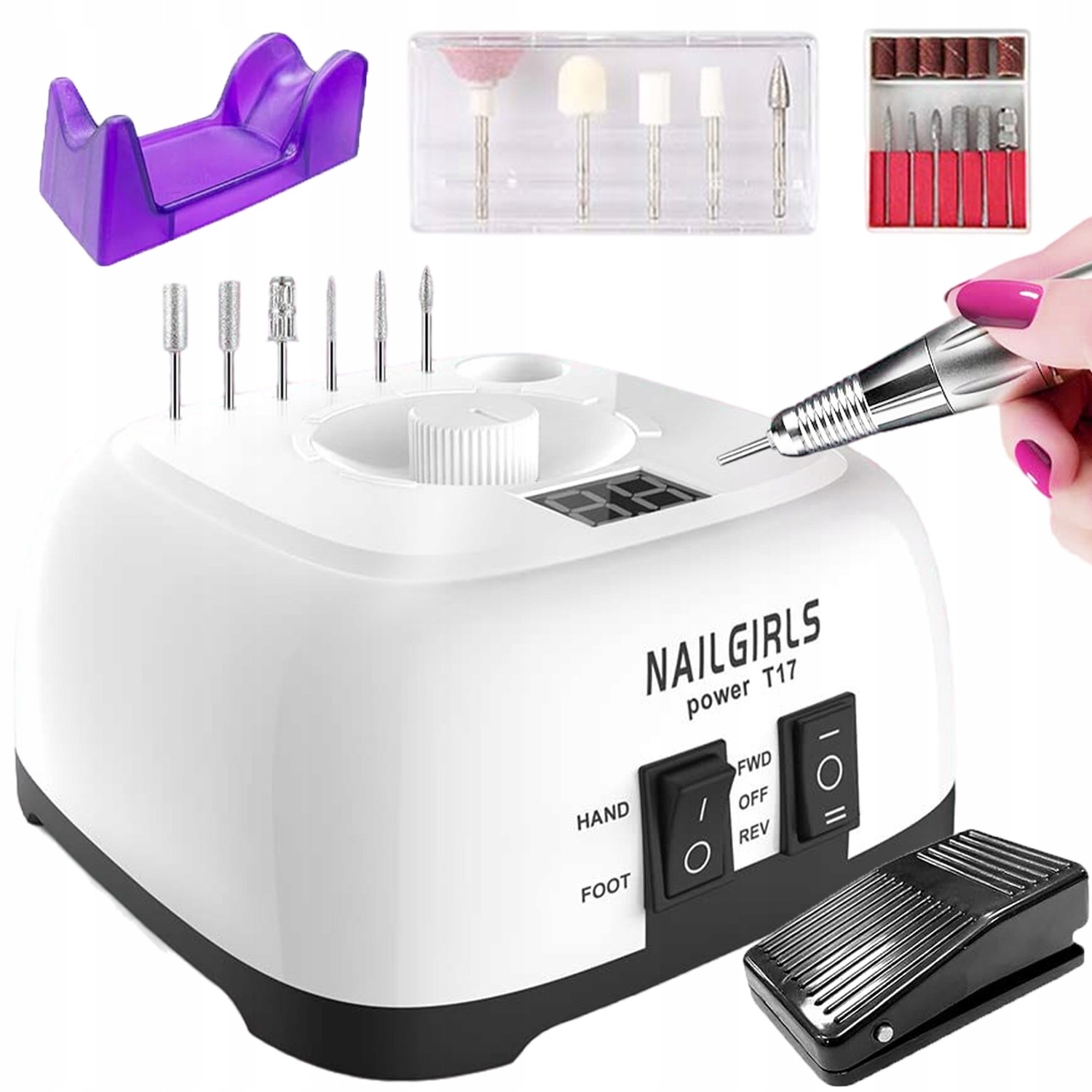 Profesionální Bruska Na Nehty Manikúra Silná Bruska Na Nehty