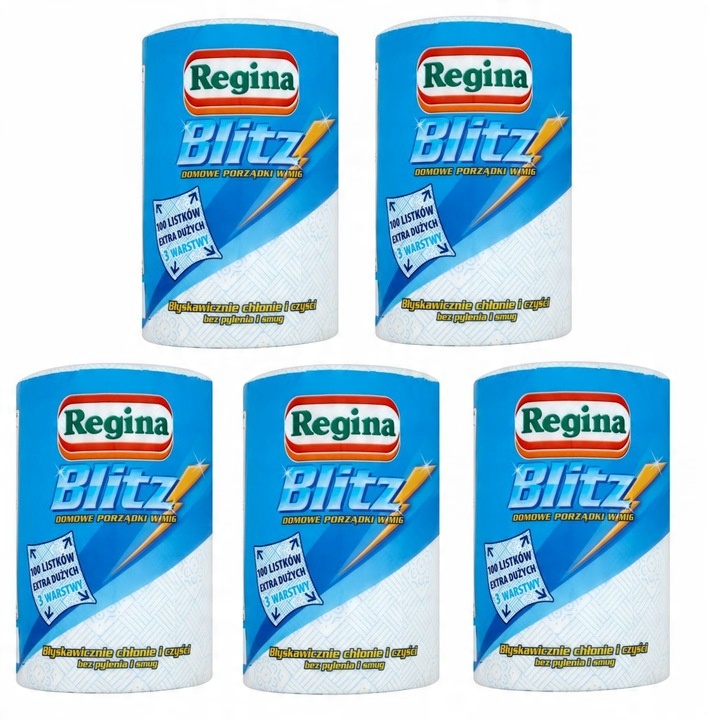 

Ręcznik papierowy Regina Blitz długi 3WARSTW x 5