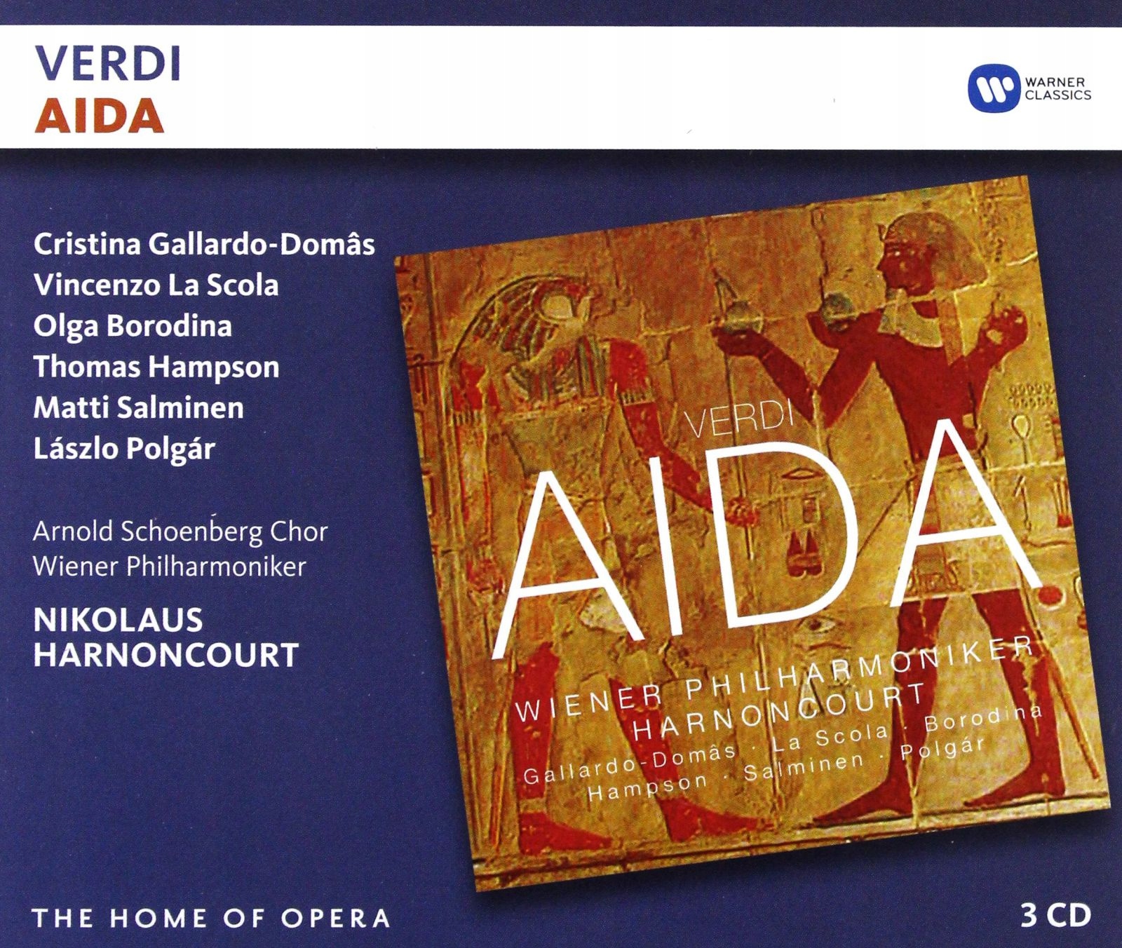 Harnoncourt+wiener Philharmoniker+ Gallardo-domas+ La Scola: Verdi: Aida 3C