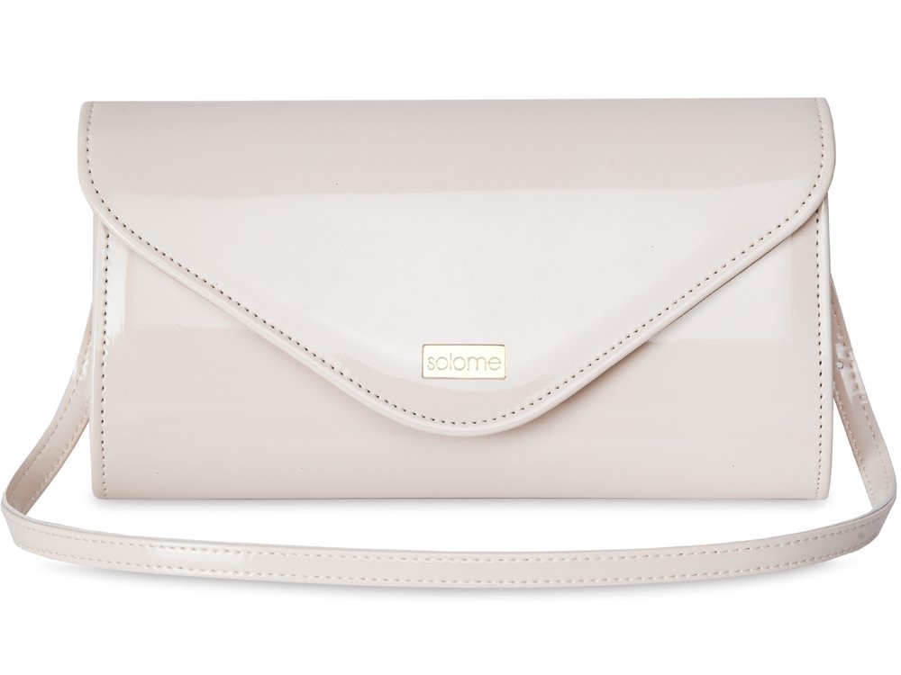 JASNA BEŻOWA KOPERTÓWKA DAMSKA S5 LAKIER KREMOWA Marka Solome