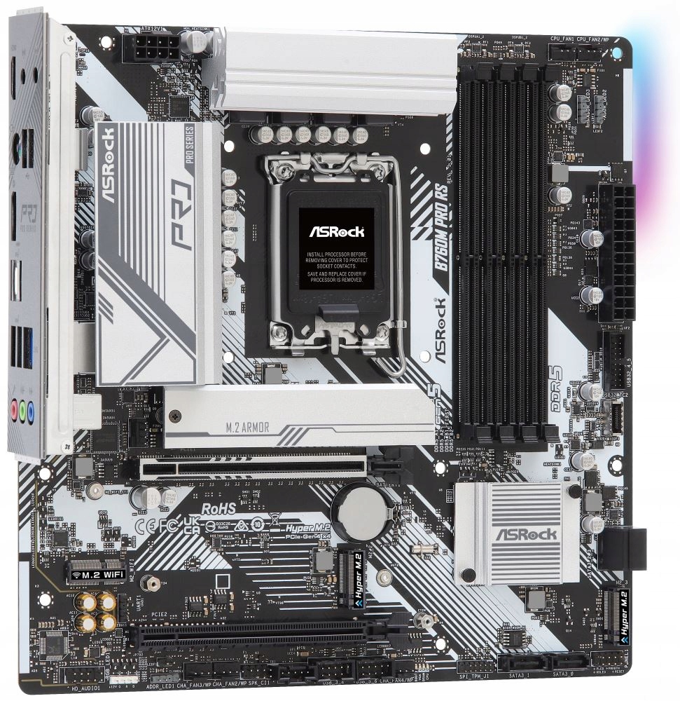 ASRock B760M Pro Rs Intel B760 LGA1700 4x DDR5 DIMM 3x M.2 Hdmi