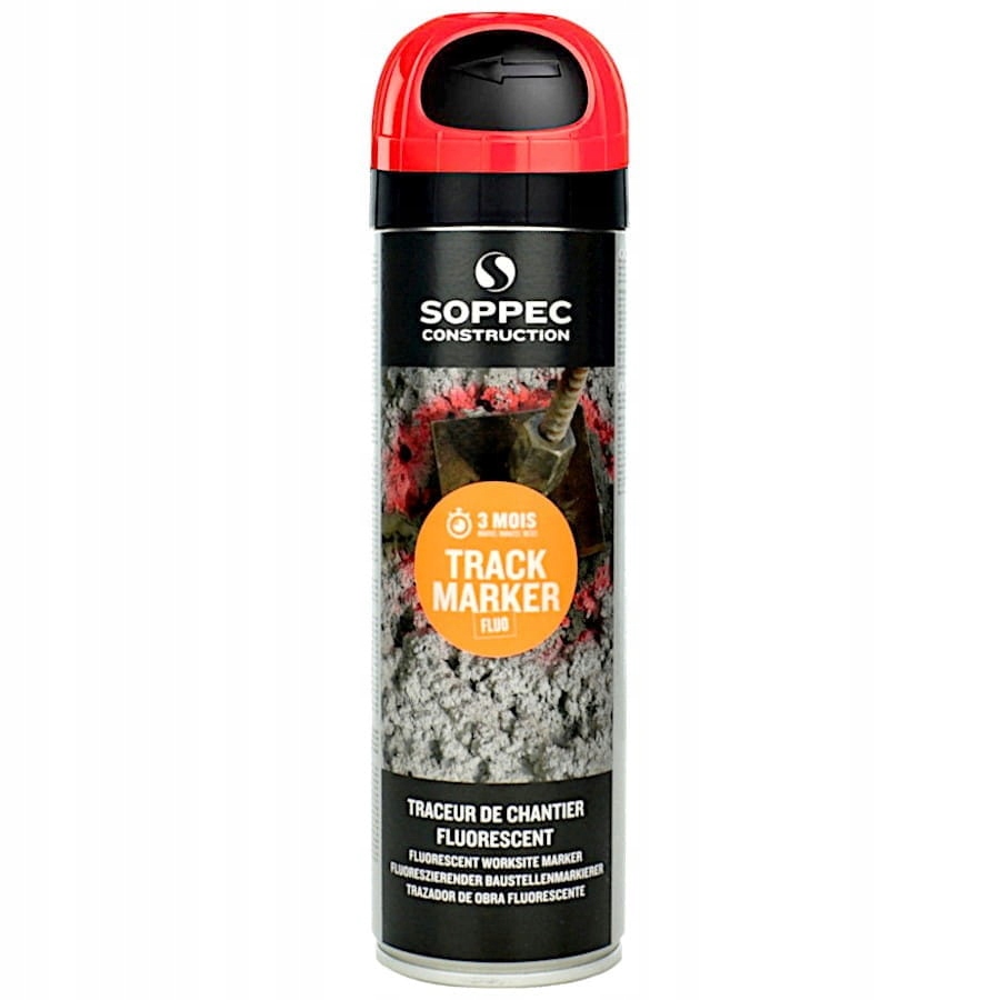 FARBA GEODEZYJNA SPRAY SOPPEC TRACK CZERWONA Kod producenta SP-141213