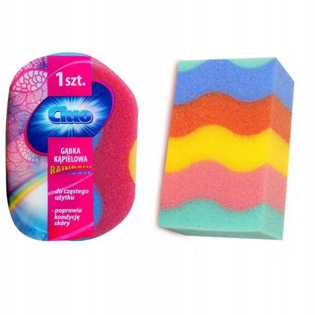 

Cluo Gąbka do kąpieli Rainbow Tęcza, 1 sztuka