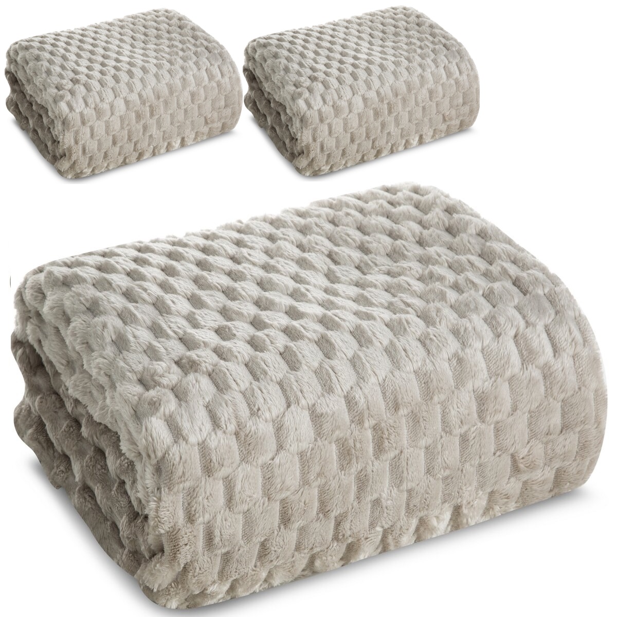 Jasno Beżowy Komplet Na Kanape I Fotele Narzuty Koc 170 X 210 2 X70X160 C