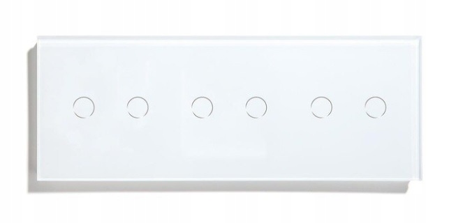 Dotykový Sklenený Vypínač Svetla 6K 2xDVOJITÝ Obyčajný Dvojitý Schodiskový