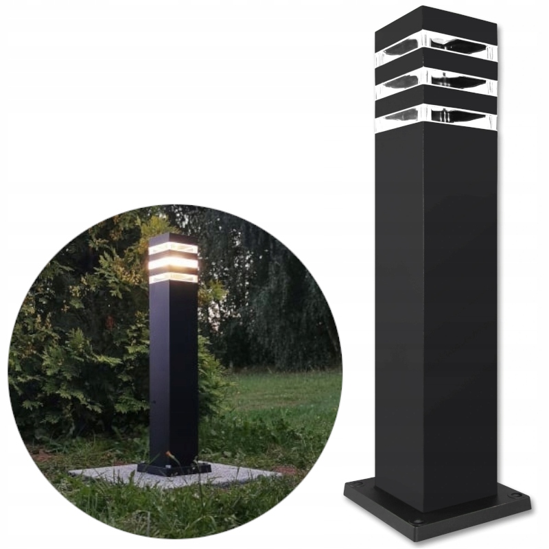 

Lampa Ogrodowa Stojąca Słupek Zewnetrzny 60CM E27
