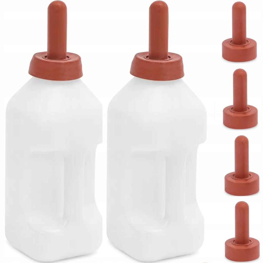 Levně Láhev na krmení napájení telat 2 l sada 2 ks