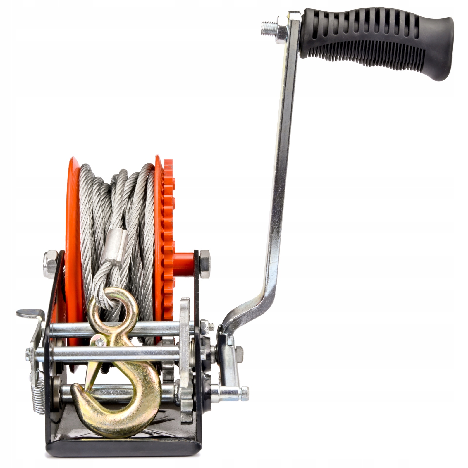 WYCIĄGARKA LINOWA KORBOWA WCIĄGARKA RĘCZNA NA KORBĘ 1590 kg WYPINANA RĄCZKA Marka Verda