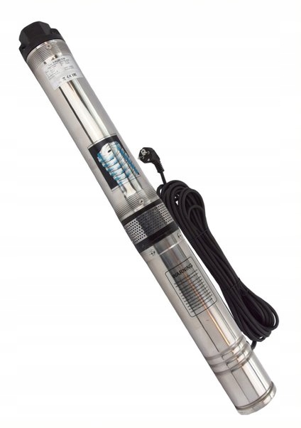 Pompa Do Wody Czystej Głębinowa Do Studni Wydajna 3,5" Cala Mocna Stal