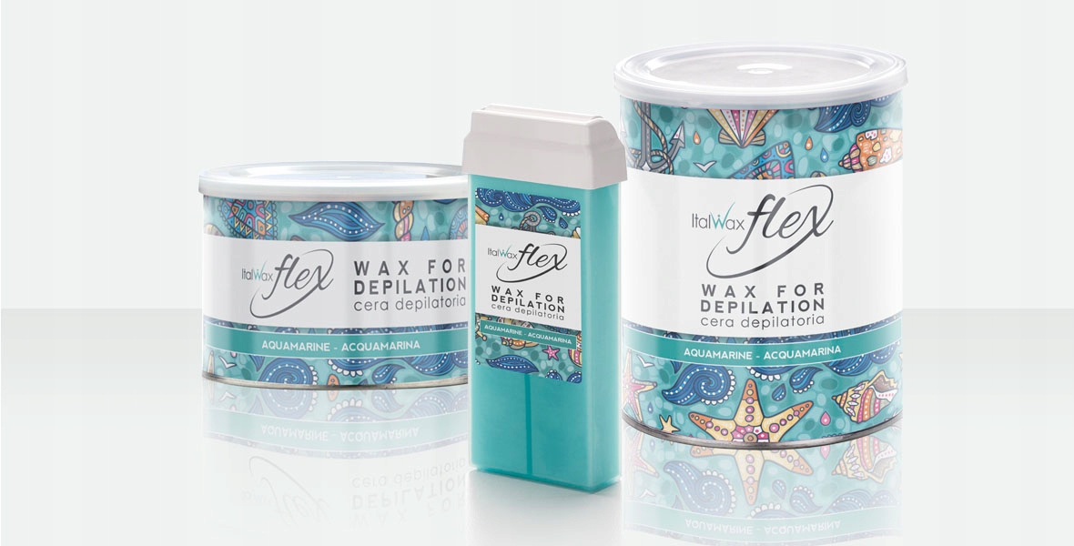 ItalWax FLEX Aquamarine wosk w puszce 400ml. Postać w puszce