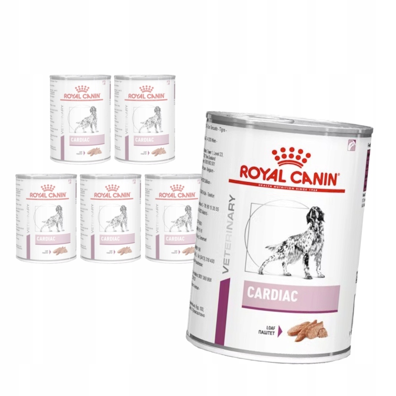 Levně Royal Canin Veterinary Vhn Dog Cardiac Loaf 6x410g Vlhké Krmivo Psí paštika