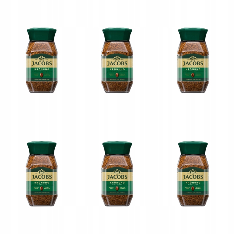 Jacobs Kronung Kawa rozpuszczalna 200 g X6