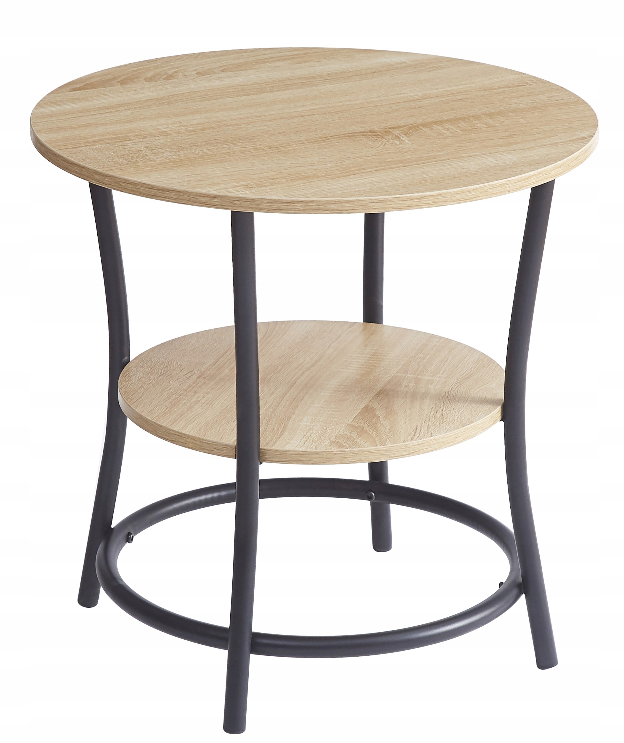 Moderný Konferenčný Stolík Loft Dub Sonoma S Poličkou Industriálny Fi 56 cm