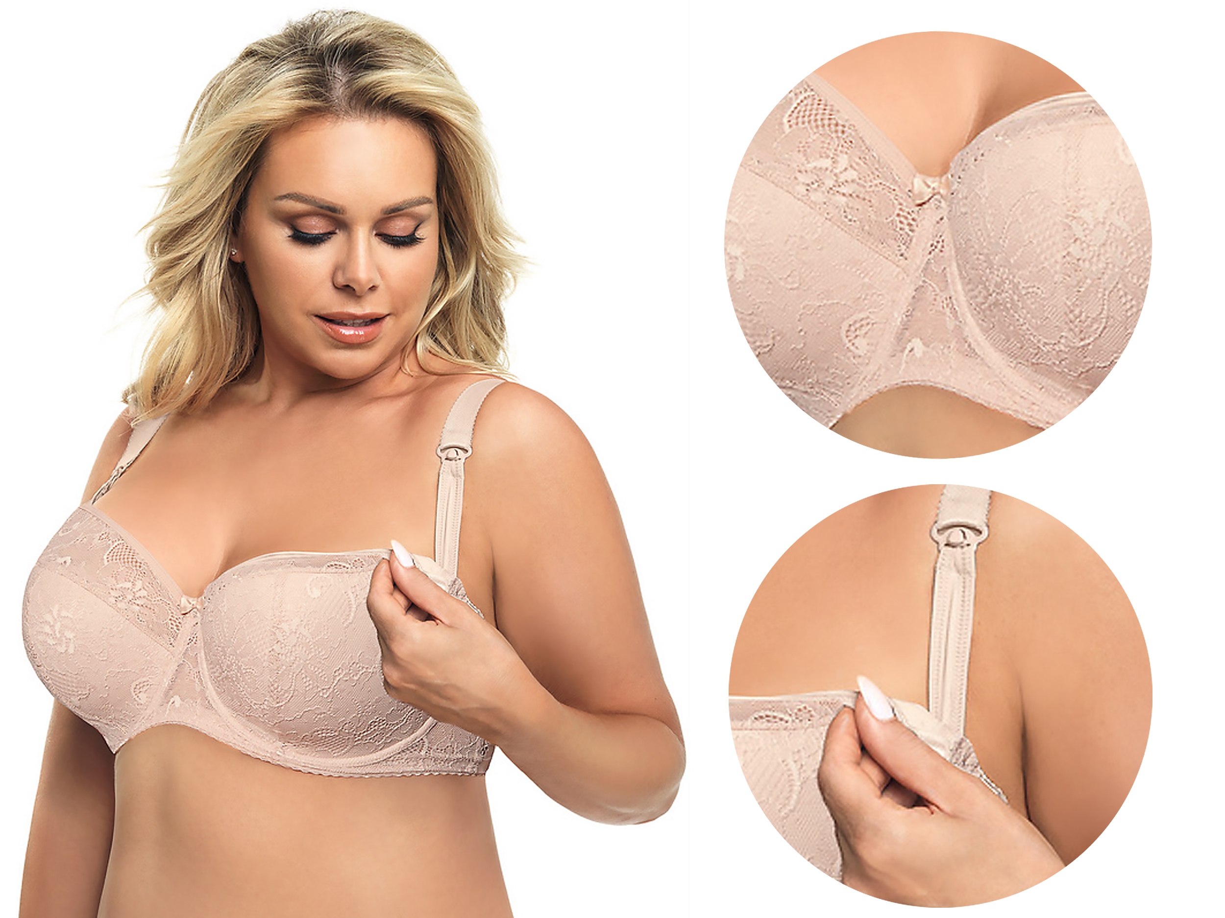 

Biustonosz do karmienia Gorsenia MK14 Mey beż 80J