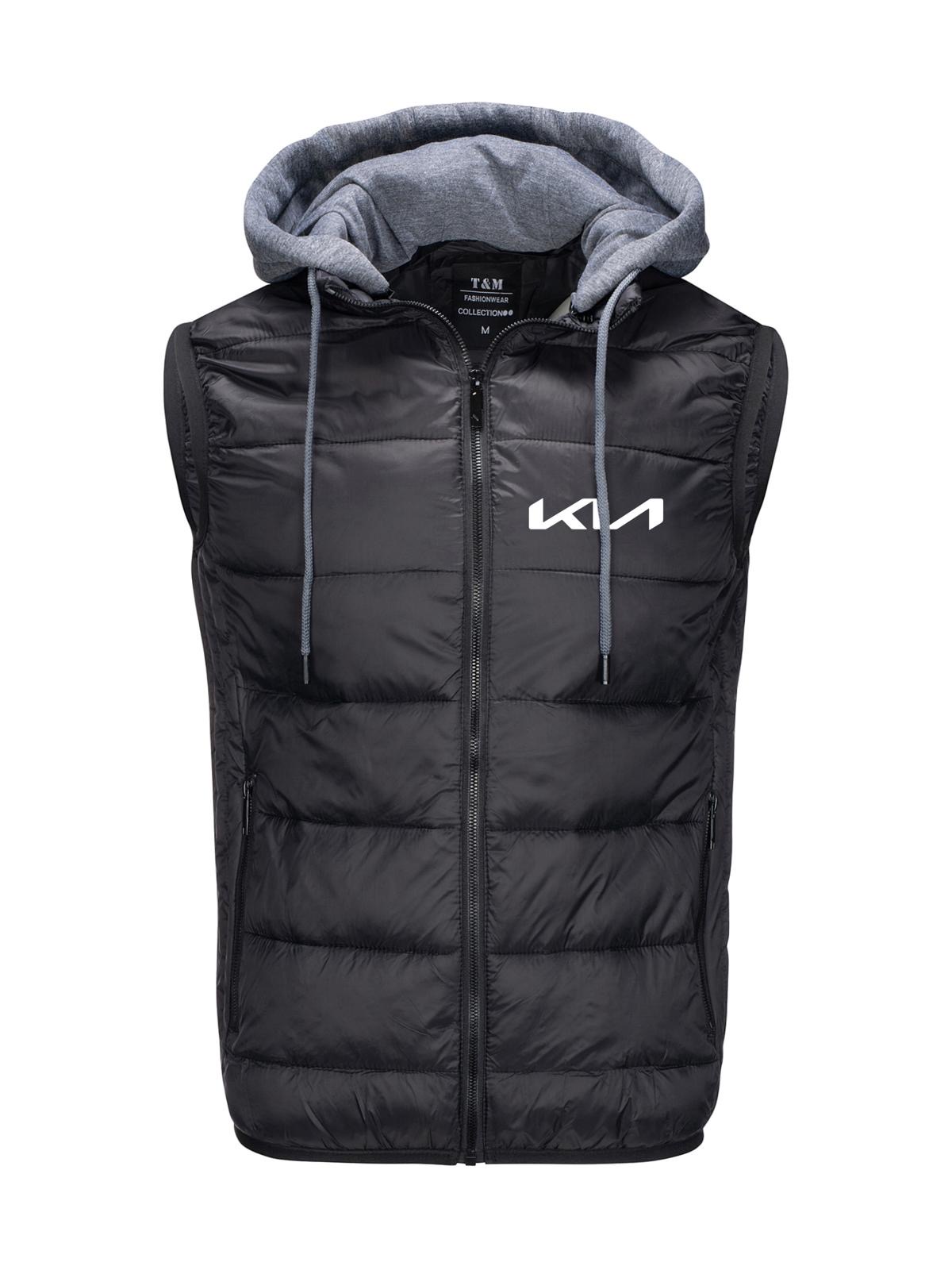 Bunda Bez Rukávů S Prošívaným Zateplením Kia Černá L