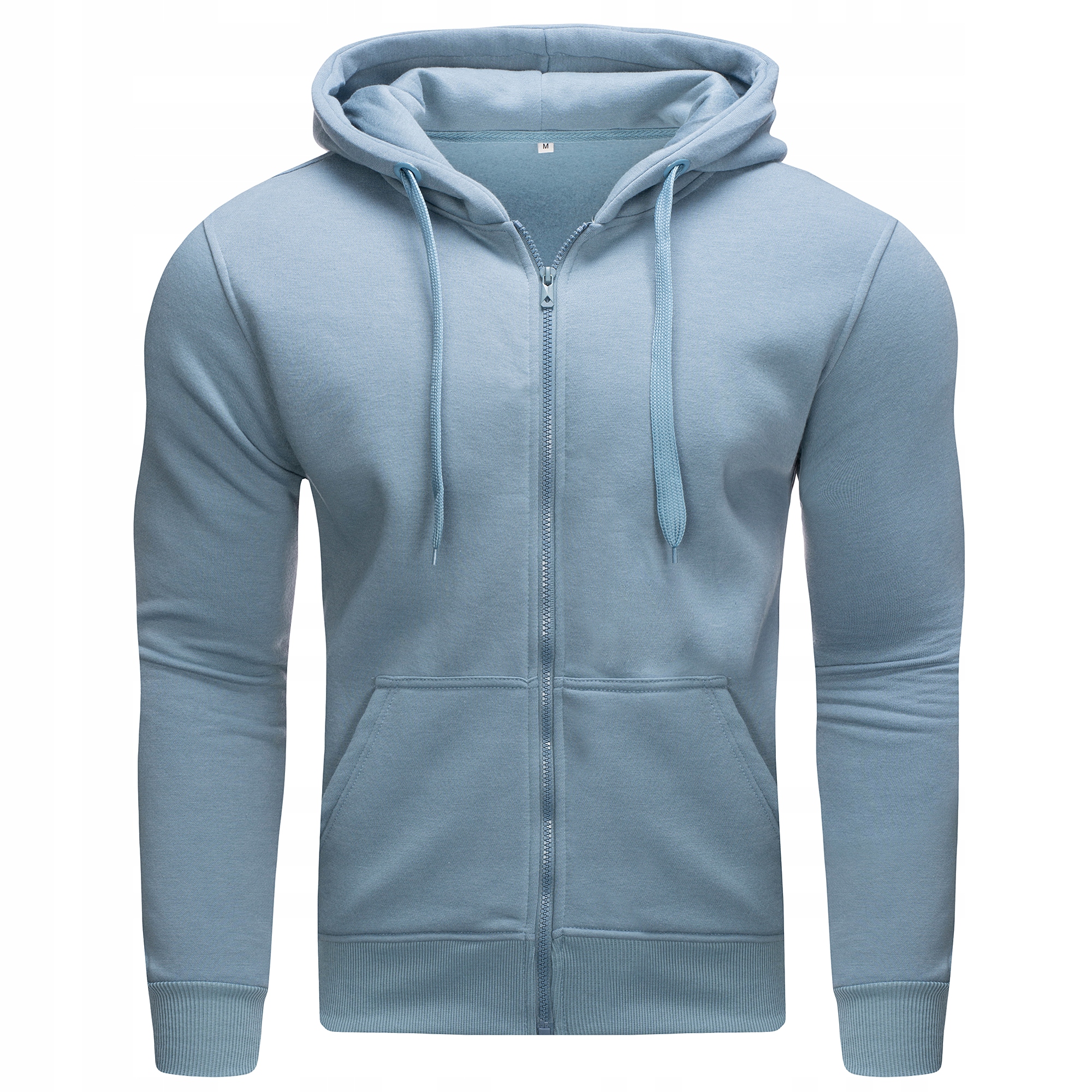 BL08 r. XL GŁADKA ROZPINANA BLUZA Z KAPTUREM