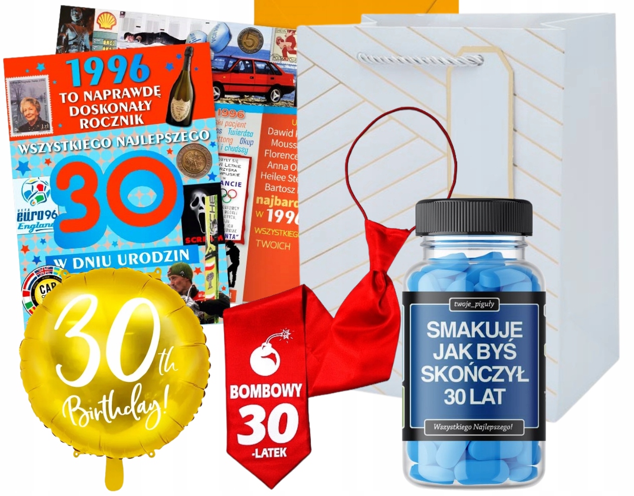 Dárek k 30. narozeninám pro něj, manžela, bratra, sada, kravata, tabletová krabička