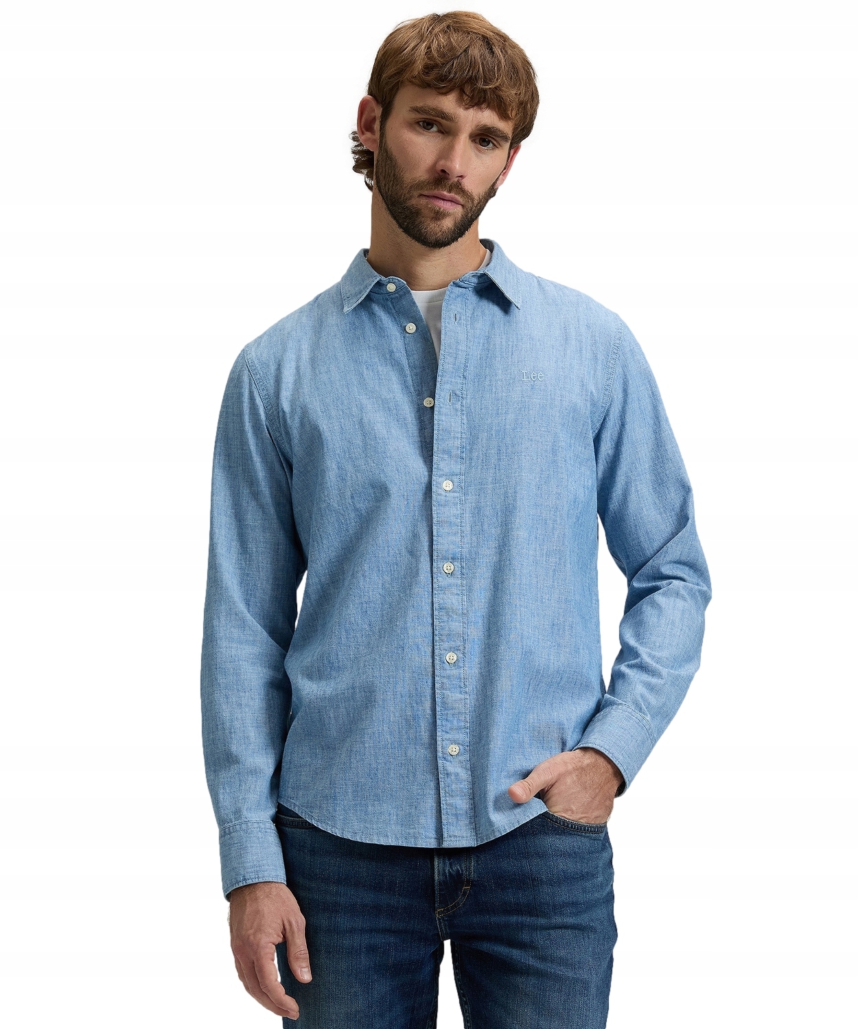 Košile Lee Shirt 112376561 Light Chambray XL