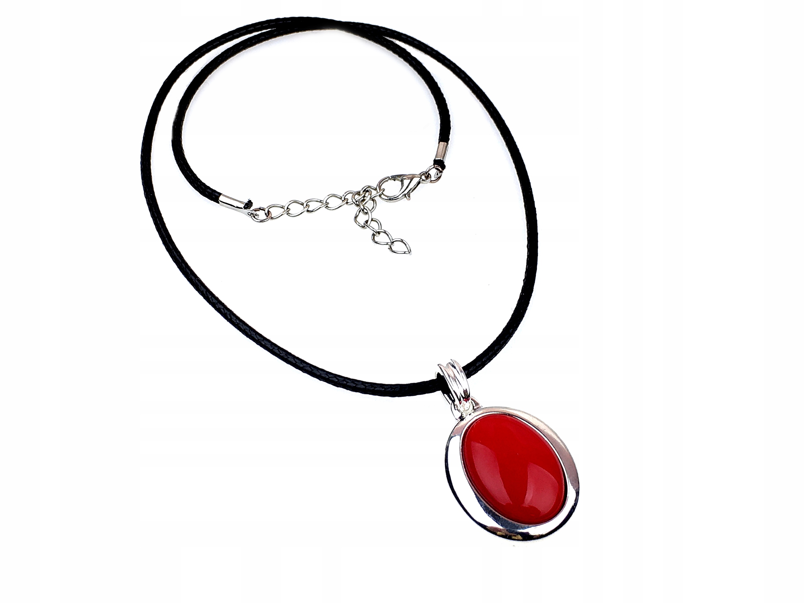 

wisior jablonex czerwony zawieszka owalna