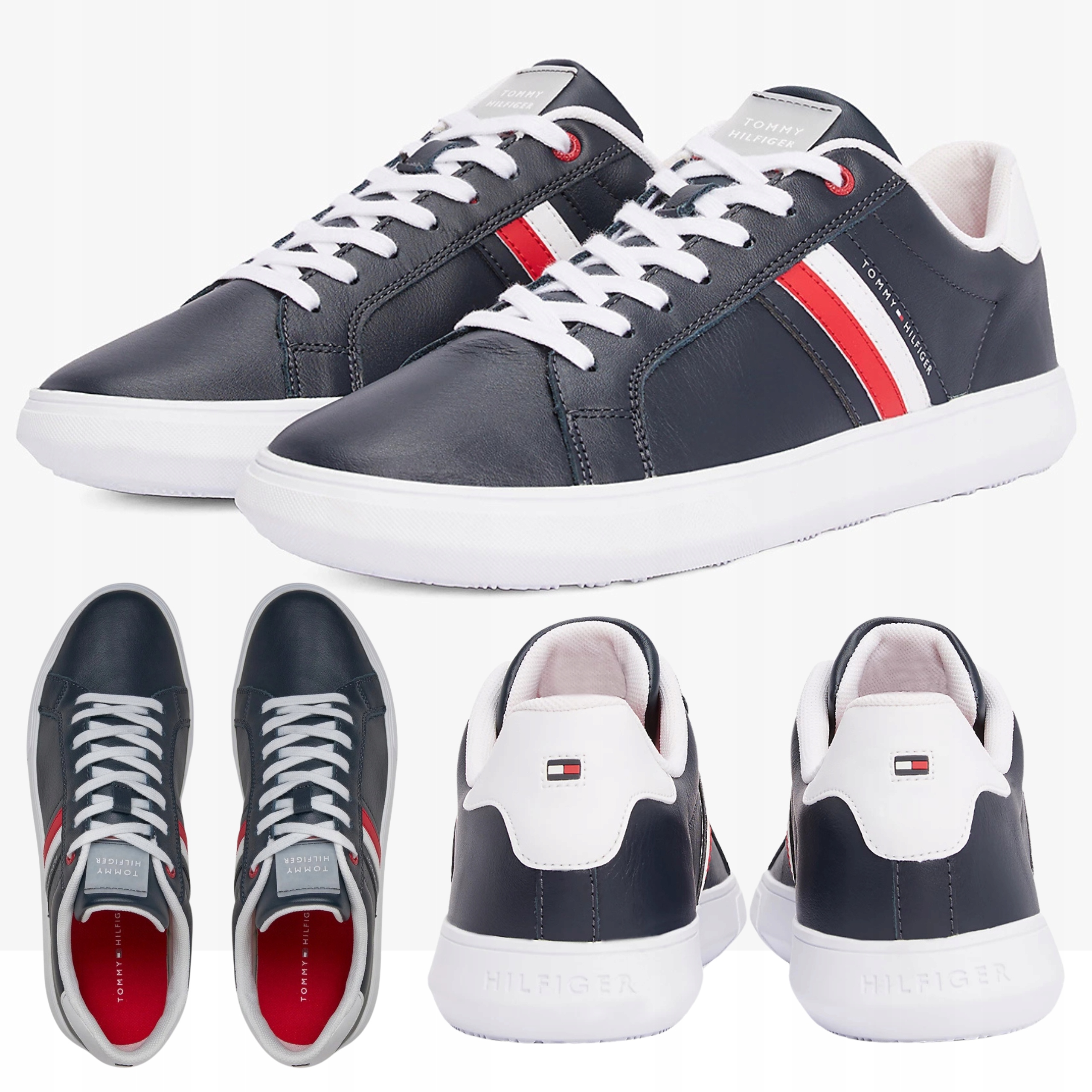 Pánské Elegantní Kožené Boty Tommy Hilfiger FM0FM04921 DW5 Vel. 41
