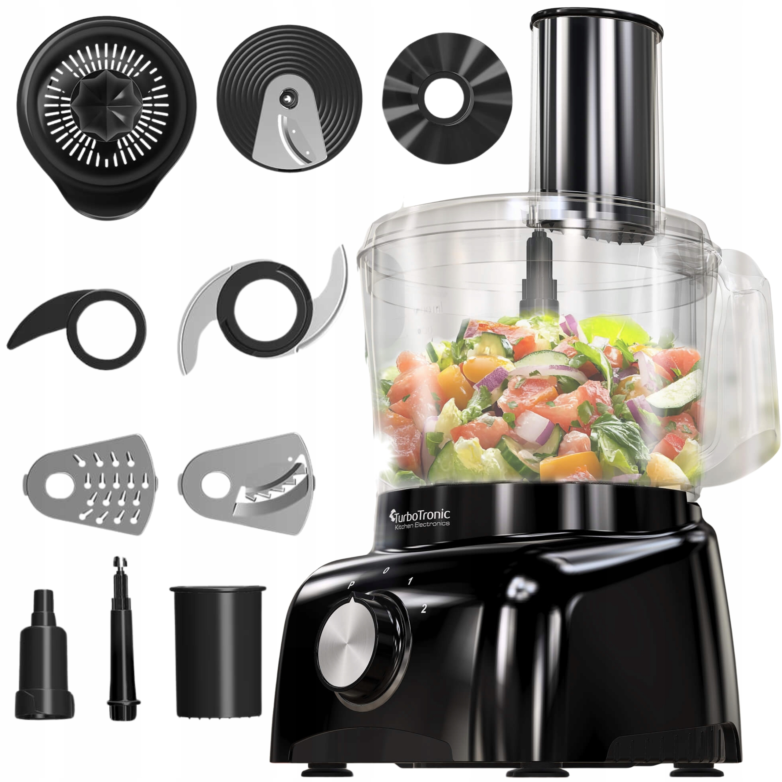 Wielofunkcyjny Malakser Robot Kuchenny Tarka Szatkownica 800 W 1,2 L