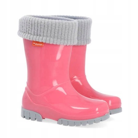 Kalosze Demar Twister Lux, gumiaki ocieplane blado-różowe roz. 30/31 F
